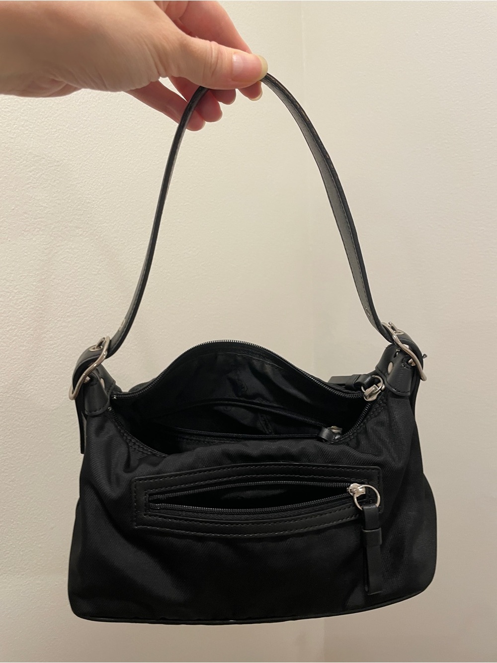 Coach 7450 Nylon Mini Shoulder Bag, black - Picture 3 of 5